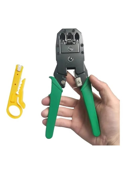 Green RJ45 RJ11 RJ12 Wire Cable Crimper Crimp Pc Network Tool