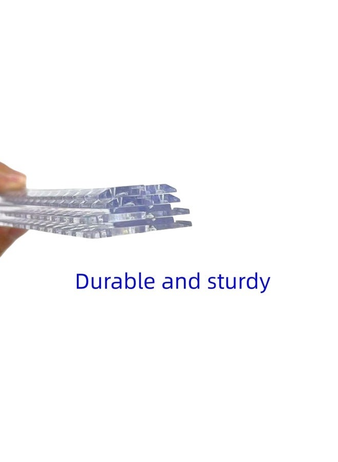 2 Pcs Multi Ruler Acrylics Folding Ruler Measuring Length 0-12 Inch (0-30cm) Math Measuring Tool for Teacher Drawing, Home, Office Measuring, Transparent - Image 3