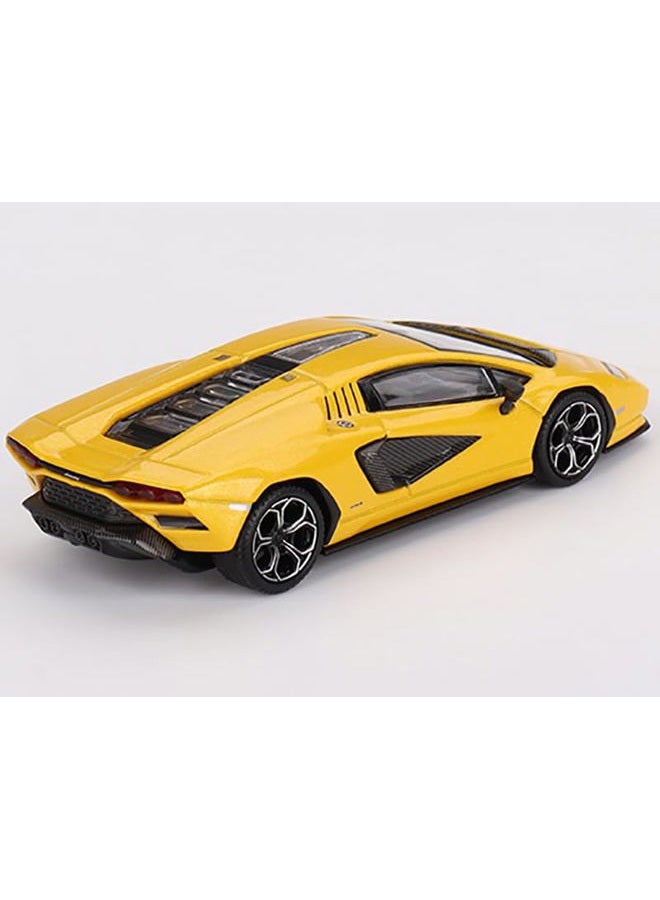 Mini GT Lambo Countach LPI 800-4 New Giallo Orion Yellow Limited Edition to 6000 Pieces Worldwide 1/64 Diecast Model Car by Mini GT MGT00733 - Image 3