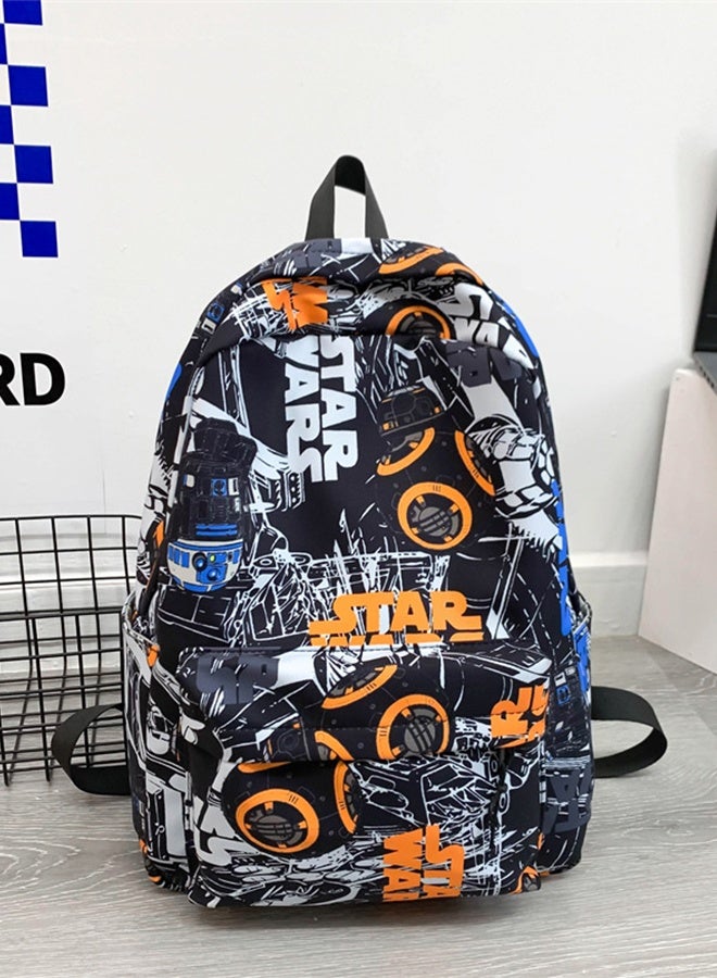DUNISO School Backpack Large Capacity Multi-pocket Students Backpack School Bag Fashion Graffiti Book Bags Waterproof Wear-resistant Backpacks for Teen Back Pack College Students Laptop Bag for Casual Travel - Image 4