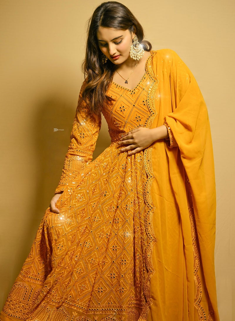PREMIUM READYMADE ANARKALI SUIT SET  - Image 1