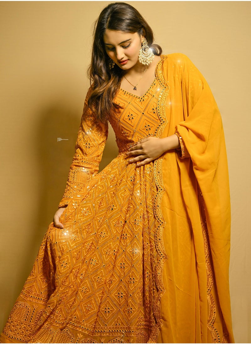 Generic - PREMIUM READYMADE ANARKALI SUIT SET - Image 1