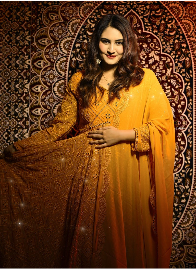 Generic - PREMIUM READYMADE ANARKALI SUIT SET - Image 1