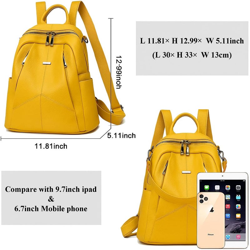 TrueArch Anti-Theft Cross Leather Backpack & Purse for Women | Shoulder Bag for Women and Girls | College Bag for Girls | Multipurpose Travel Bag | Durable | Convertible - Image 2