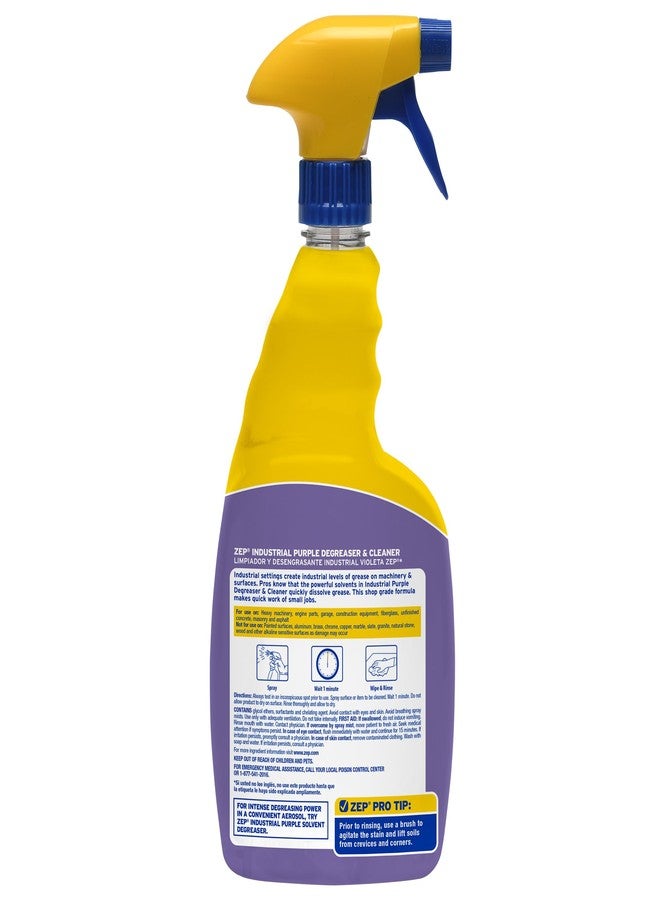 Zep Industrial Purple Cleaner and Degreaser Concentrate - 32 Ounce (Case of 4) R42310 - Easy to Rinse Formula - Image 3