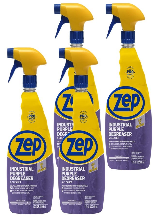 Zep Industrial Purple Cleaner and Degreaser Concentrate - 32 Ounce (Case of 4) R42310 - Easy to Rinse Formula - Image 1