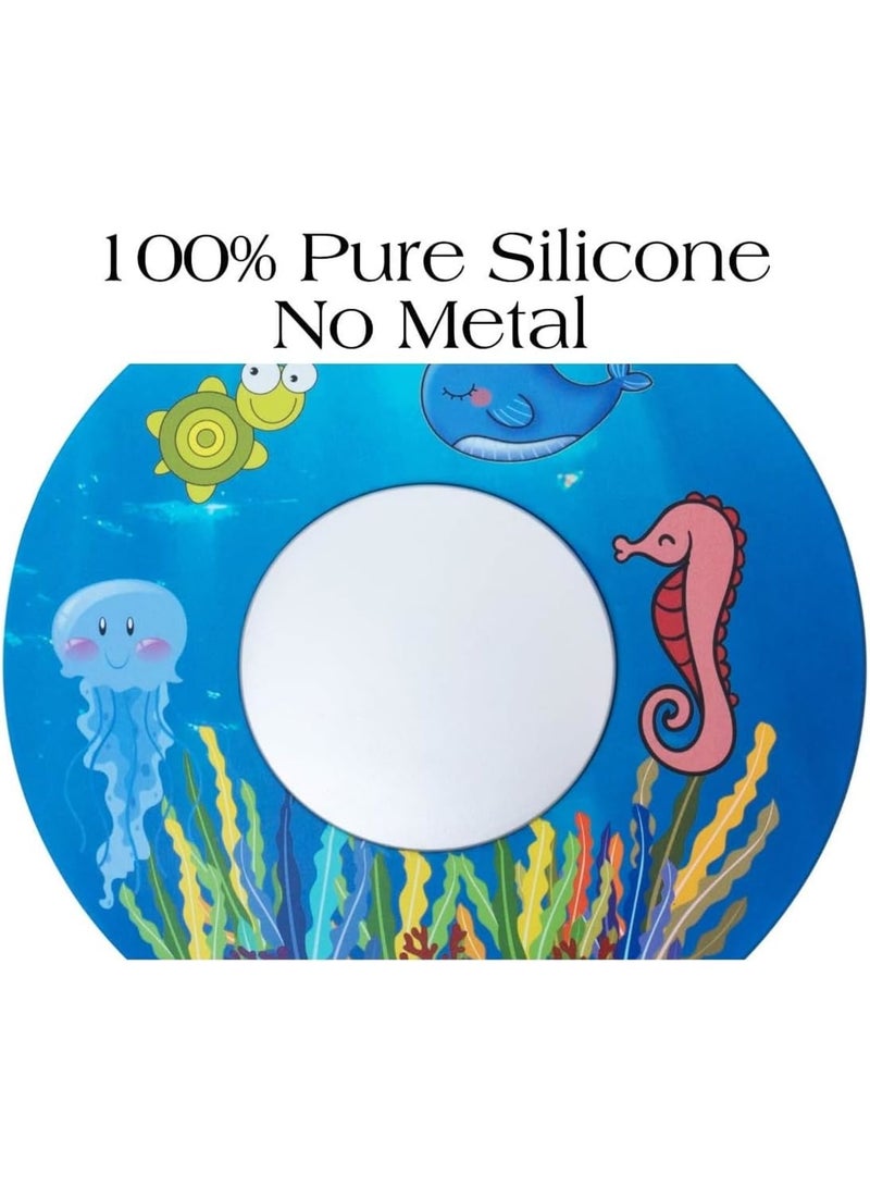 SOLARAE Bathtub Drain Stopper, Tub Stopper, Silicone Tub Stopper Plug, Universal Bath Drain Cover, Beautiful Coral Reef Illustration, for Kitchen Bathroom Accessories and Laundry - Image 5