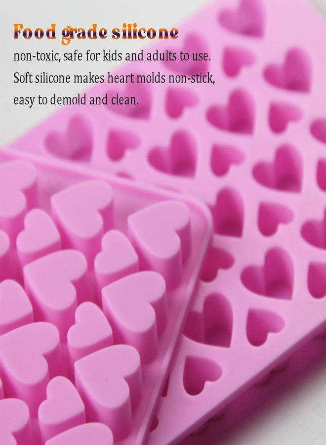MoldBerry Chocolate Mould Making Silicone 56 Cavity Heart Shape Chocolate Mold for Baking, Heart Shape Ice Cube Candy Chocolate Mold, Valentine Candy Molds - Image 5
