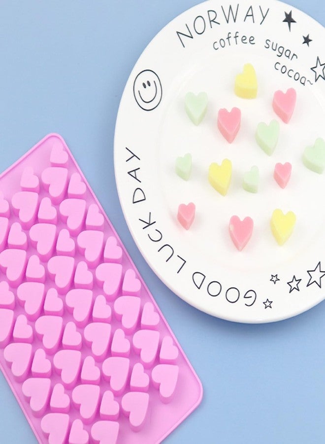 MoldBerry Chocolate Mould Making Silicone 56 Cavity Heart Shape Chocolate Mold for Baking, Heart Shape Ice Cube Candy Chocolate Mold, Valentine Candy Molds - Image 3