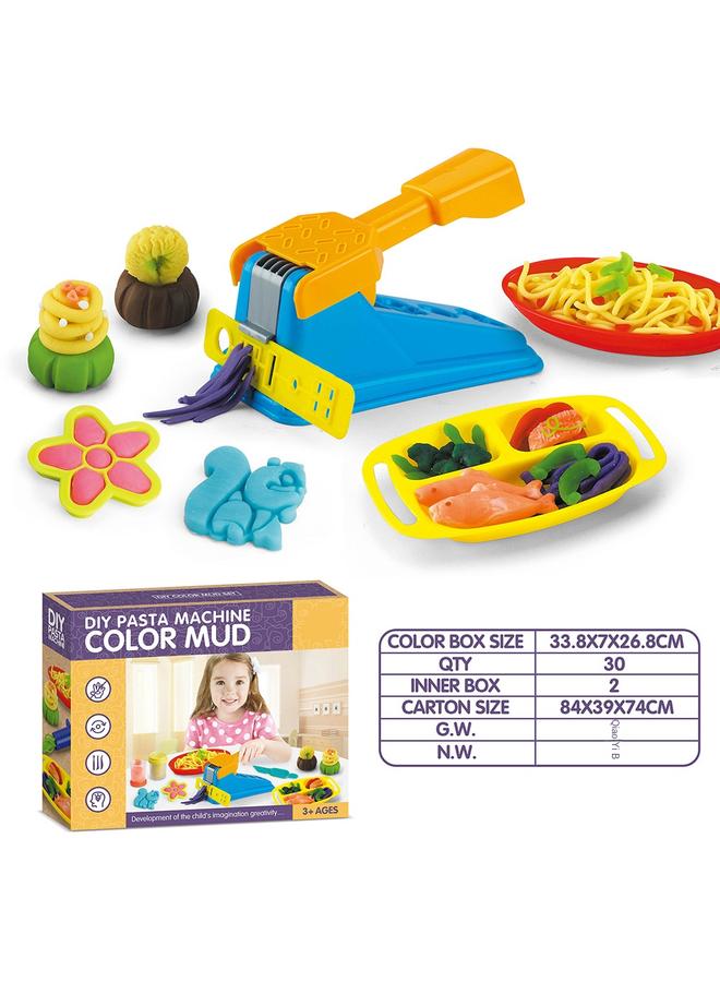 الأزرق جي دبليو <علبة هدايا باللغة الإنجليزية> مجموعة ألعاب الحلاقة الملونة للأطفال الإبداعية Diy - Image 1