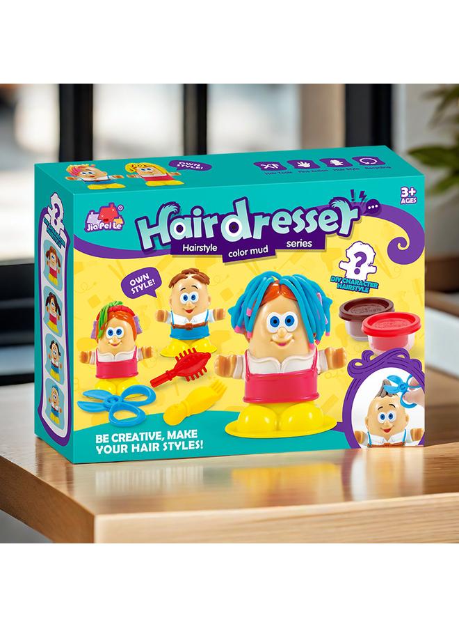 الأزرق جي دبليو <علبة هدايا باللغة الإنجليزية> مجموعة ألعاب الحلاقة الملونة للأطفال الإبداعية Diy - Image 2