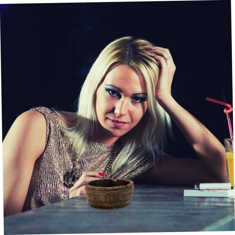Small Cement Ashtray Retro Smokers Ashtray Delicate Design Creative Office Desk Decor Indoor Outdoor Use - Image 5