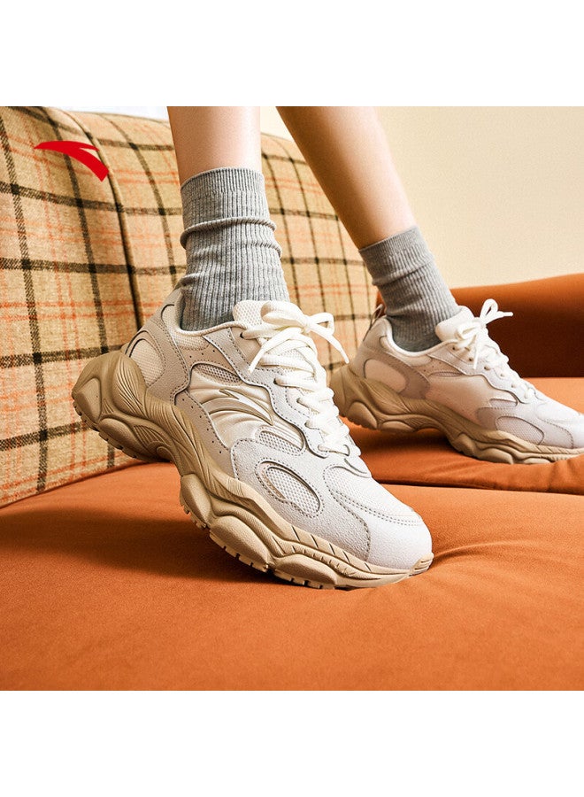 ANTA Anta Xqy Retro Running Shoes Women's New Thick-soled Shock-absorbing Unisex Casual Shoes 122518812 - Image 1