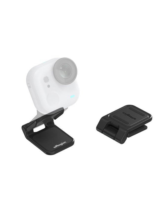 aMagisn حامل مغناطيسي لكاميرا Insta360 GO Ultra، قابل للتعديل 180 درجة، قاعدة مغناطيس قوية، دعم تصوير بدون استخدام اليدين - Image 1