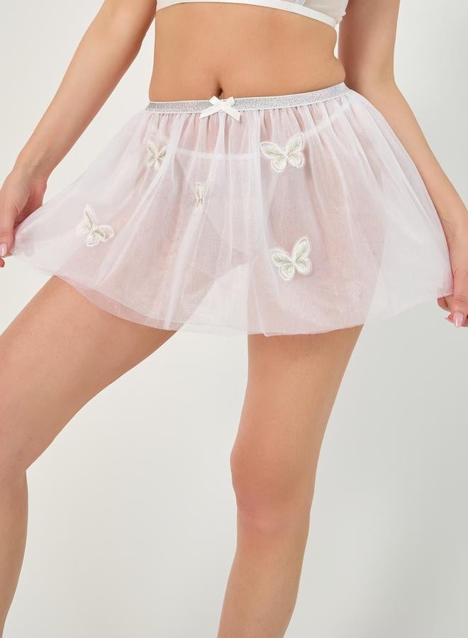 Styli Styli Pack of 3 - Lace Crop Top, Thong and Skirt Cover Up - Image 3