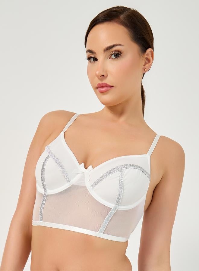 Styli Styli Pack of 3 - Lace Crop Top, Thong and Skirt Cover Up - Image 2