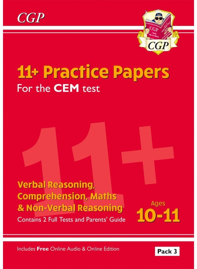11+ CEM Practice Papers: Ages 10-11 - Pack 3 (with Parents' Guide & Online Edition) - Image 1