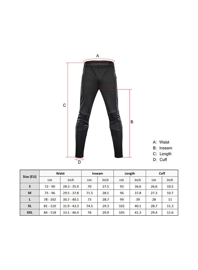 NIBEMINENT Waterproof Cycling Thermal Fleece Sports Pants Trousers  - Image 2