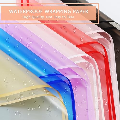 BBJ WRAPS Silver Flower Wrapping Paper, Waterproof Floral Bouquet Wrapping Paper Florist Supplies, 20 Sheets - Image 2