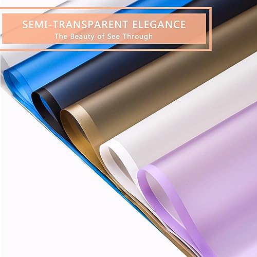 BBJ WRAPS Silver Flower Wrapping Paper, Waterproof Floral Bouquet Wrapping Paper Florist Supplies, 20 Sheets - Image 3