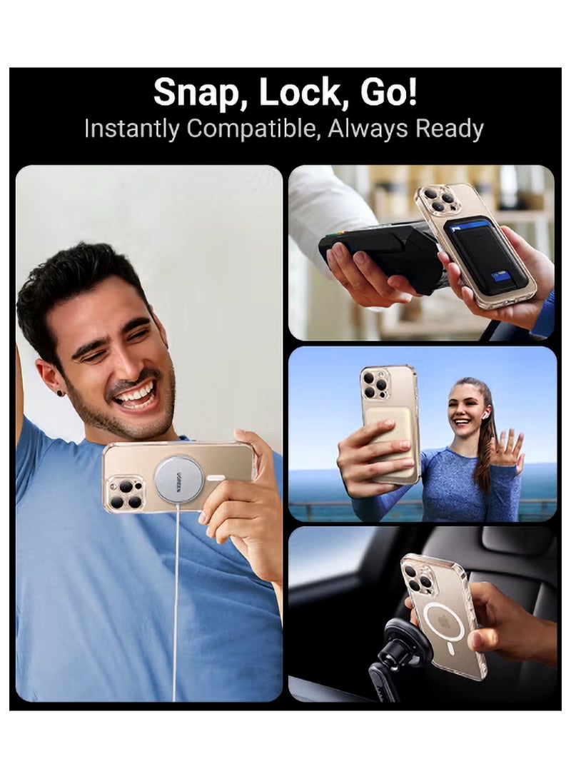 Concretization 4Pack iPhone 16 Pro Max Case Magsafe, Strong Magnet, Upgraded Delay Yellowing, iPhone 16 Pro Max Cover, Protection, Scratch-Resistant, iPhone 16 Pro Max Cover Magnetic Compatible with Magsa - Image 3