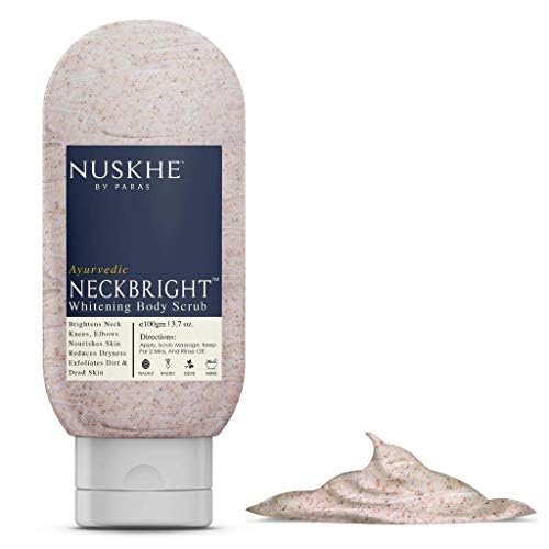 Nuskhe By Paras Nuskhe by Paras Neck Bright Body Scrub Dead Skin Remover With Vitamin C  Radish For Women  Men 100 gm  Tan Removal  Walnut  Shea Butter  Aloe Vera - Image 2