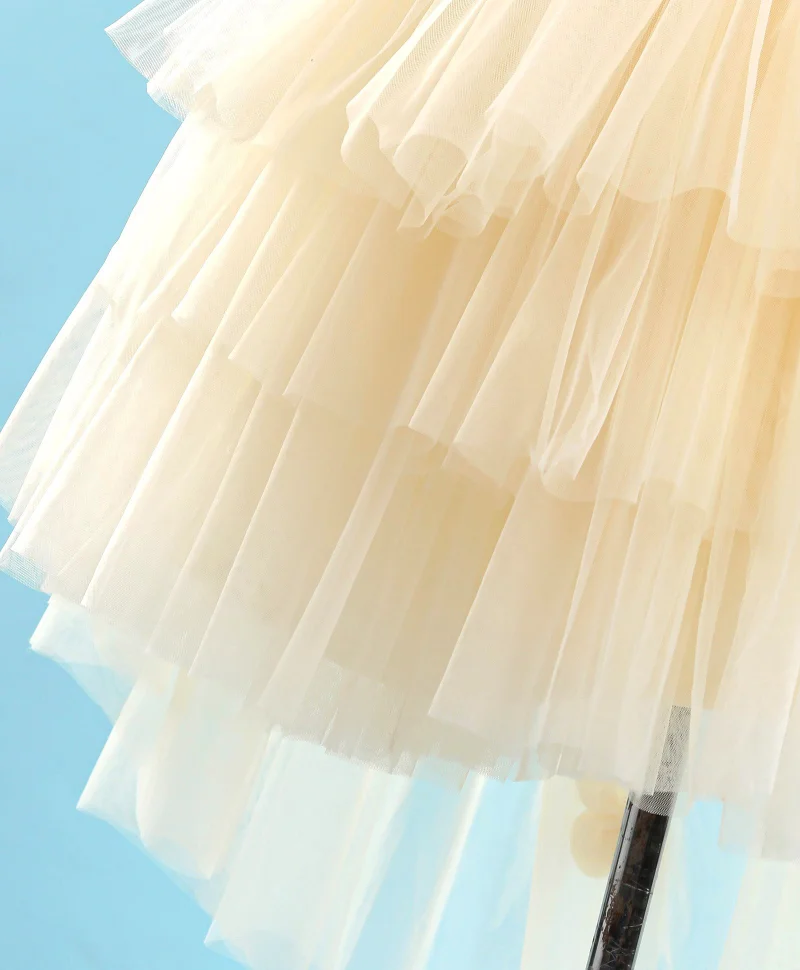 babyhug Babyhug Sleeveless Party Frock With Floral Corsage & Sequine Detailing - Yellow