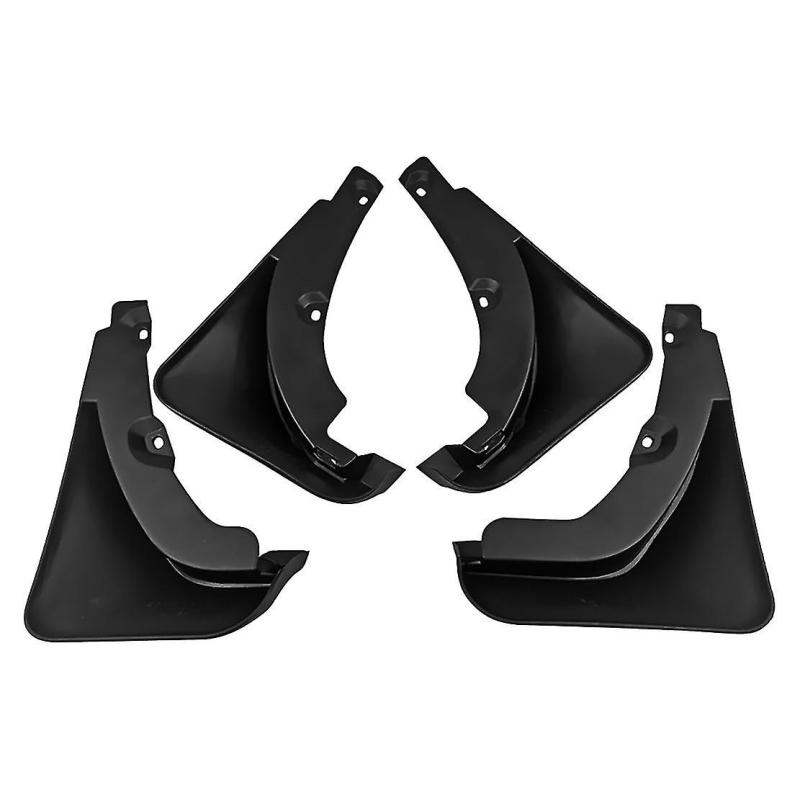 Mud Guards: 4 Pcs Black Plastic Fit For Toyota Rav4 2.4L 2006-2012 - Easy Installation With Accessories, High Quality Durable Material, Invisible Protection For Vehicle Exterior Debris Blocking - Image 2