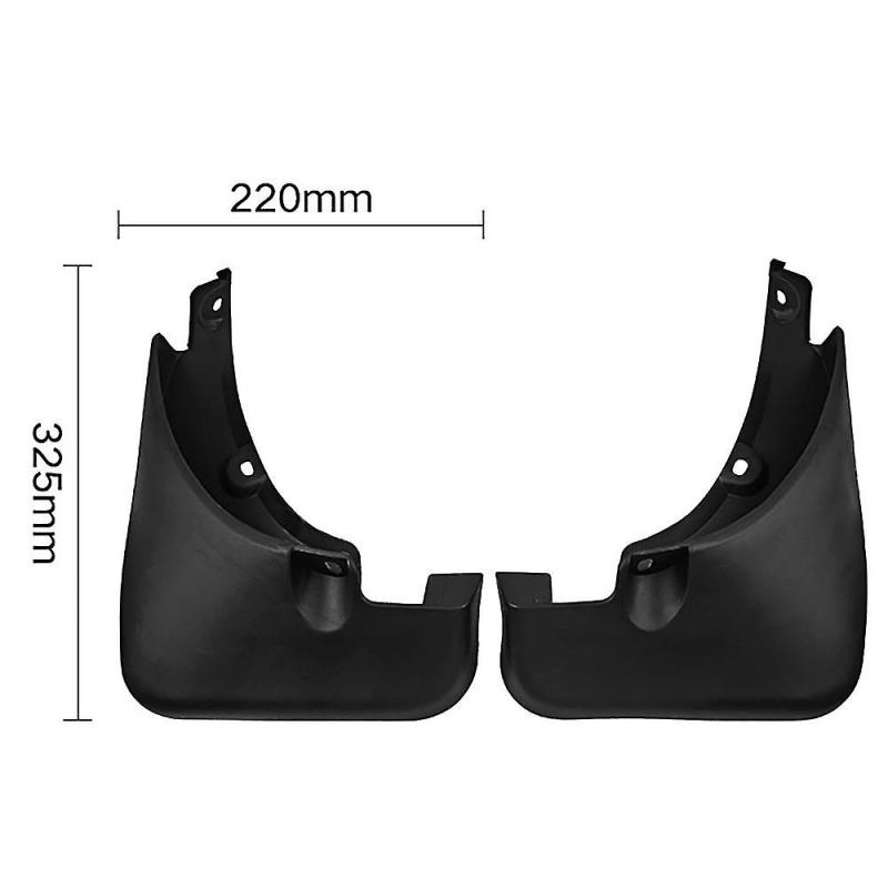 Mud Guards: 4 Pcs Black Plastic Fit For Toyota Rav4 2.4L 2006-2012 - Easy Installation With Accessories, High Quality Durable Material, Invisible Protection For Vehicle Exterior Debris Blocking - Image 4