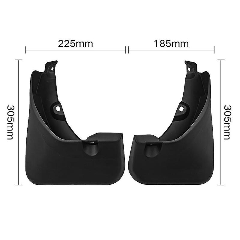 Mud Guards: 4 Pcs Black Plastic Fit For Toyota Rav4 2.4L 2006-2012 - Easy Installation With Accessories, High Quality Durable Material, Invisible Protection For Vehicle Exterior Debris Blocking - Image 3