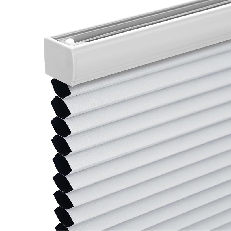 Changshade Cordless Cellular Shades Blackout Honeycomb Shades for Windows Room Darkening Pleated Blinds Easy to Install for Indoor Windows and French Doors 52 W x 72 H White