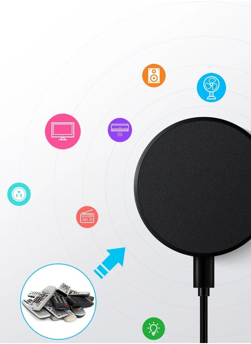 Intelligent IR Remote Control, Voice Control App Remote Control With DIY Learning Function, Infrared Universal Remote Controller For Air Condition Fan TV Compatible With Alexa, Google Home