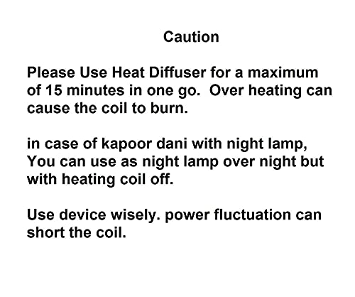 Revwd Kapoor Dani Electrical Camphor Diffuser Glass with On/Off Switch to Toggle Between Burner and Lamp (Blue Leaf) - Image 5