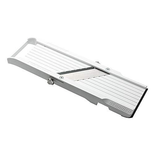 Benriner Mandoline Slicer, with 4 Japanese Stainless Steel Blades, BPA Free, 12.75 x 3.75-Inches - Image 4