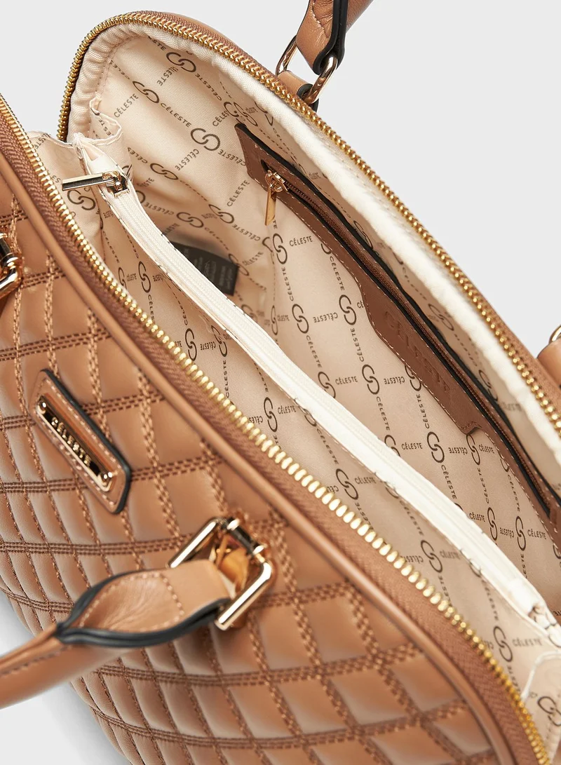 Celeste Quilted Top Handle Crossbody