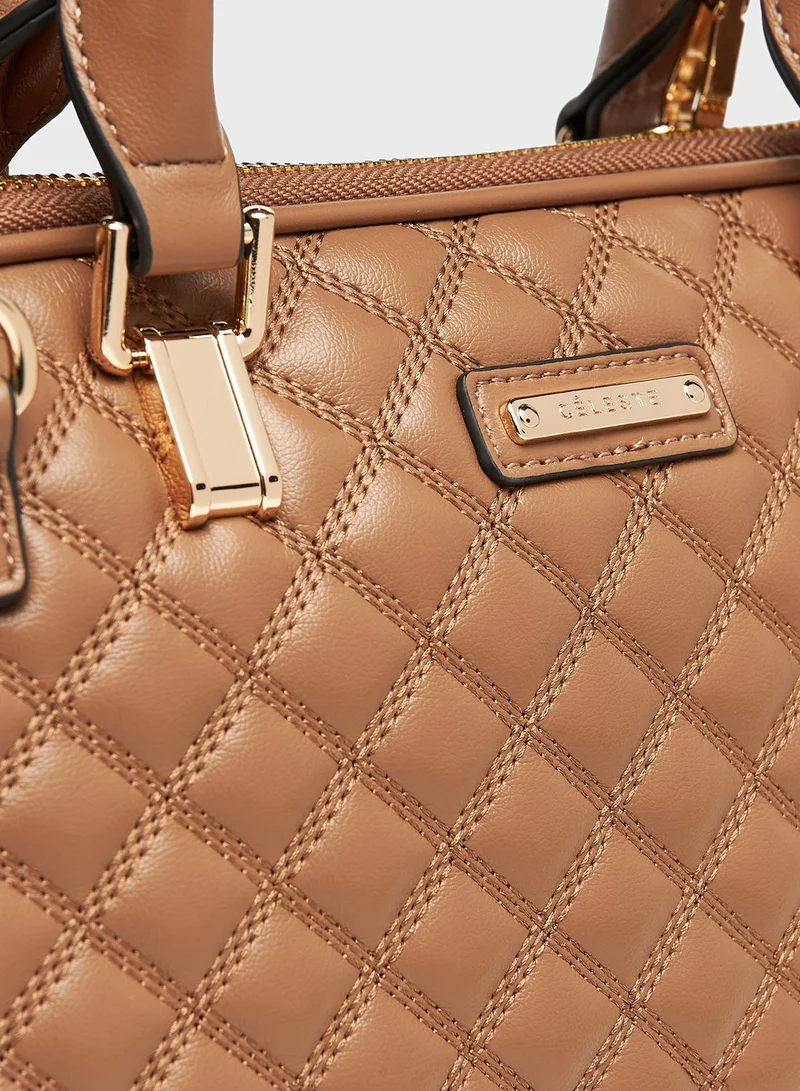 Celeste Quilted Top Handle Crossbody
