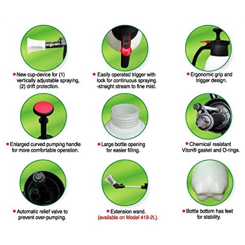 SOLO 418 2 Liter One-Hand Pressure Sprayer, Red and White - Image 3