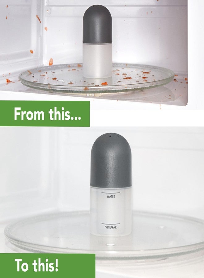 Tovolo Microwave Steam Cleaner for Inside Microwave Oven Easy to Use Fill Lines for Water Vinegar Helps Clean and Deodorize, Microwaveable Silicone BPA Free Steaming Cleaner for Home Office Microwave - Image 4