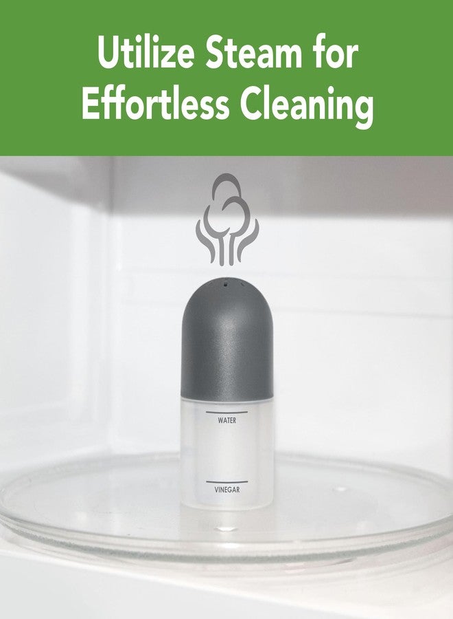 Tovolo Microwave Steam Cleaner for Inside Microwave Oven Easy to Use Fill Lines for Water Vinegar Helps Clean and Deodorize, Microwaveable Silicone BPA Free Steaming Cleaner for Home Office Microwave - Image 2