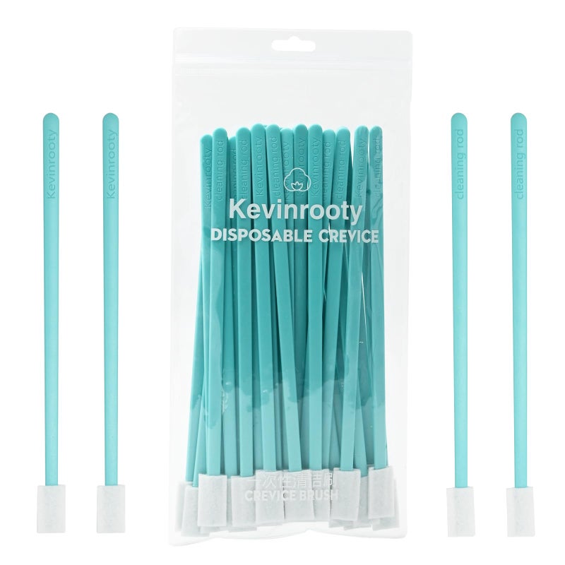Kevinrooty 30PCS Crevice Cleaning Brush Tool Kit  Disposable Toilet Brush  Seat Cleaner Blue