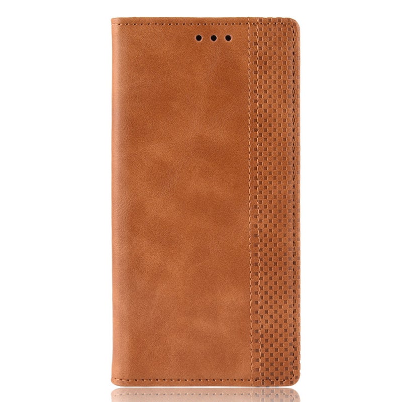 غطاء واقي بTPU لـ redminote14pro/redminote14pro باللون بني مغناطيسي بوظيفة حامل من مادة TPU مع حامل بطاقات وحامل قائم مع مغناطيس قوي مع مقاوم للخدش للمدرسة للهدايا - Image 1