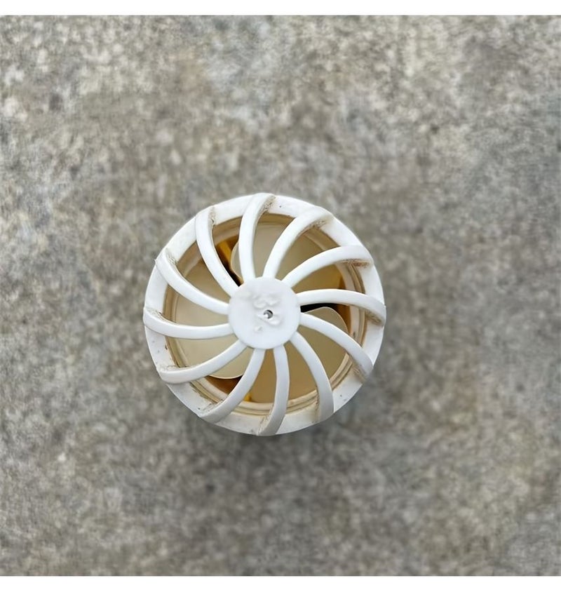 White Inner Diameter 32mm Direct Type Aquarium Outlet Rotating Fan Connector PVC Pipe Accessory for Small Fish Tanks - Image 4