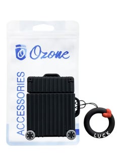 Trunk Series Protective Case With Keychain Holder For Apple AirPods Black