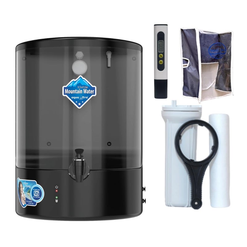 AQUAULTRA فلتر منقي مياه أكوا ألترا للمنزل - RO+UV+UF+TDS Controller| 9L| توفير 60% من المياه| يشمل مقياس TDS رقمي وغطاء للجسم| مثالي لجميع أنواع إمدادات المياه - شبكة خدمة واسعة - Image 5