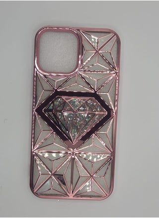 Transparent Pink Back Cover For IPhone 12 Pro Max With A Diamond Shape - pzsku/Z2003C9FBB419CF2FC0BBZ/45/_/1707483919/94161c03-75c9-4076-ac20-cf48cb84e799
