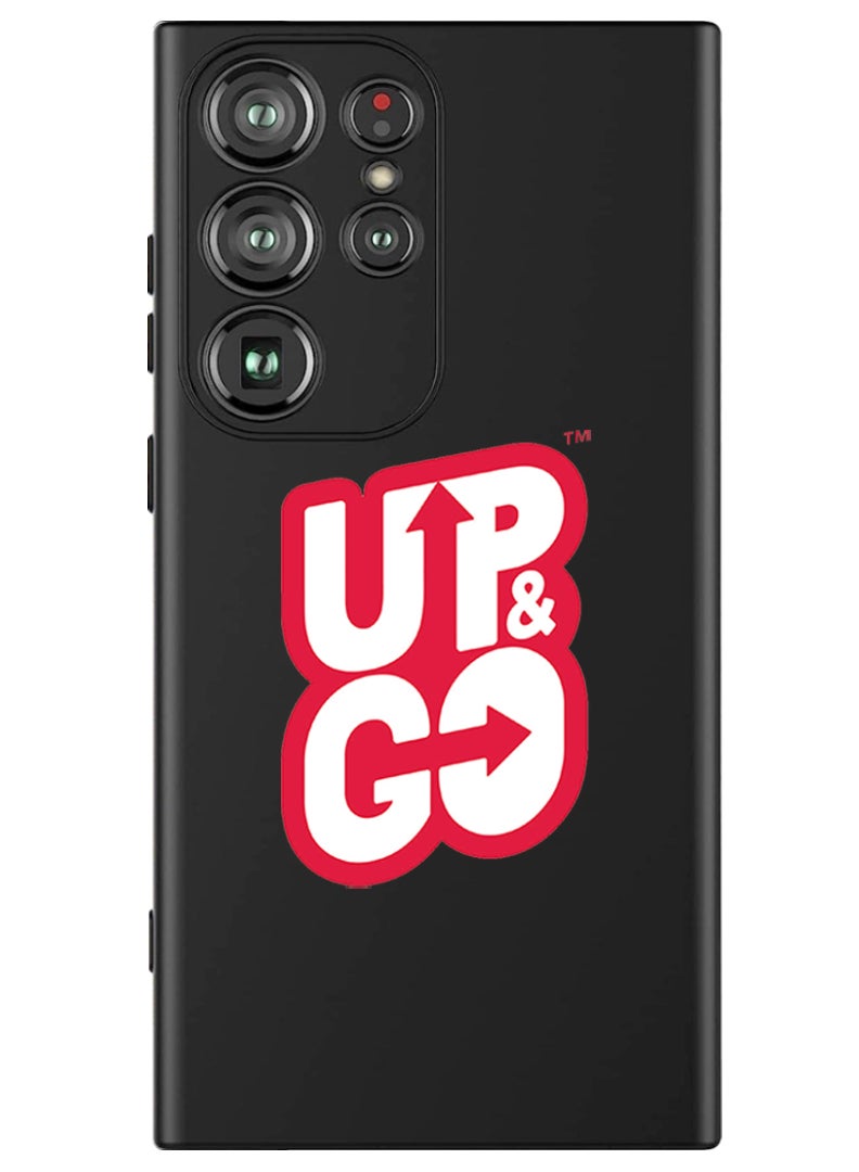 Theodor Protective Slim Fit Case Liquid Silicone Cover with Full Body Protection Anti-Scratch Shockproof Case For Samsung Galaxy S24 Ultra (Black) - Up & Go - Image 1