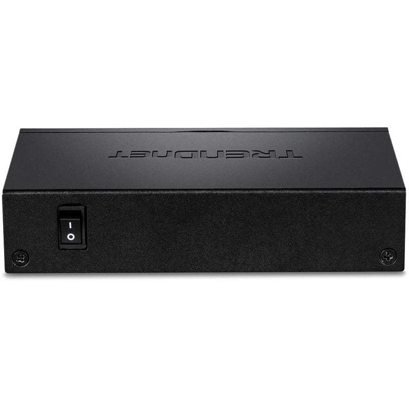 TRENDnet 5-Port Gigabit PoE+ Switch, 32W PoE Power Budget, 10Gbps Switching Capacity, IEEE 802.1p QoS, DSCP Pass-Through Support, Fanless, Wall Mountable, Lifetime Protection, Black, TPE-TG52 - Image 3