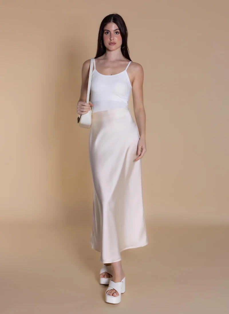 شايبس MIDI SATIN SKIRT