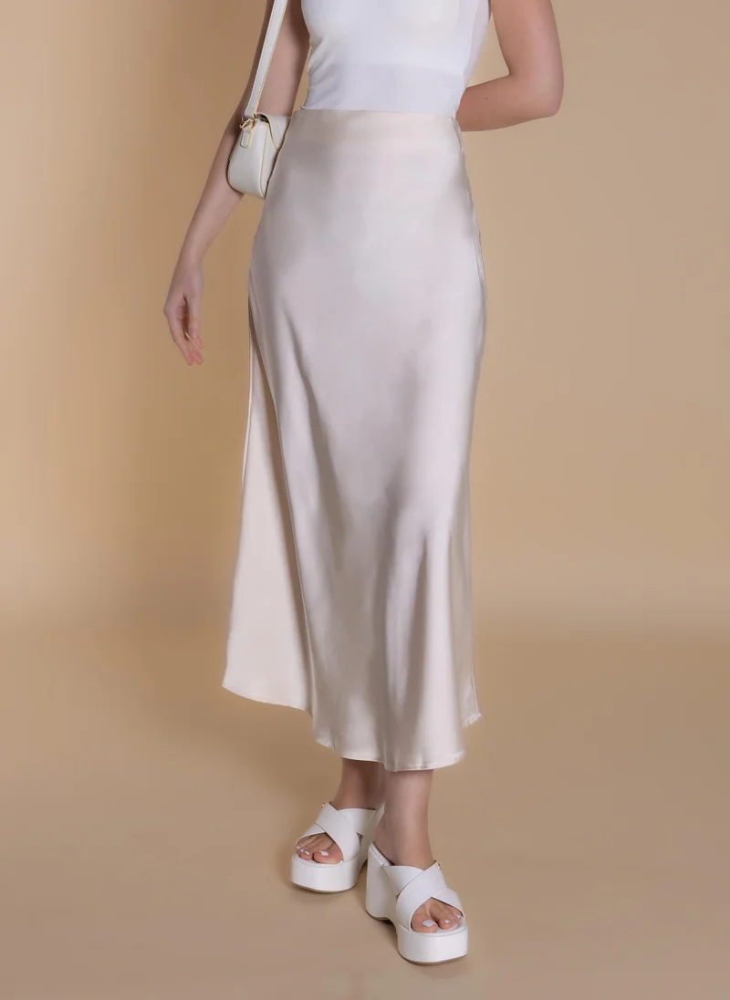 شايبس MIDI SATIN SKIRT