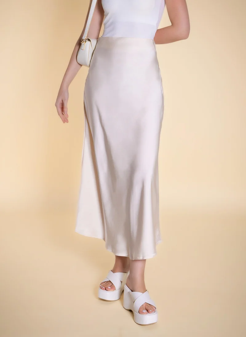 شايبس MIDI SATIN SKIRT